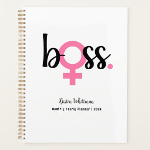Trendy Boss Lady Moderne Typografie Planer