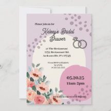 Trendy Brautparty Invite
