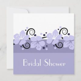 Trendy Brautparty laden - Lavendel-Blumen ein Einladung