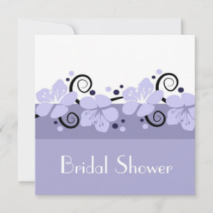 Trendy Brautparty laden - Lavendel-Blumen ein Einladung
