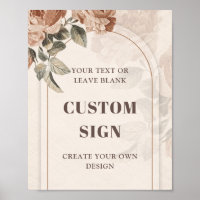 Trendy brennen Orange Salbeiboho arch Custom Sign