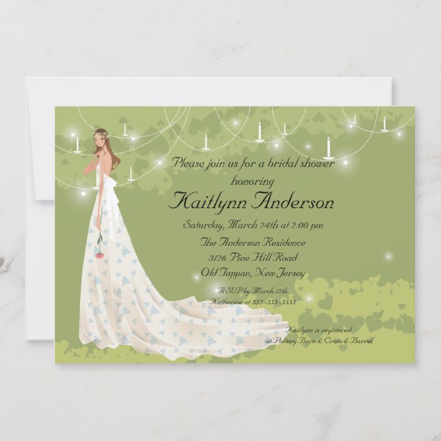 Trendy Bride Bridal Shower Invitation Einladung (Vorderseite)