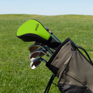 Trendy Bright Green Personalisiert Golf Headcover
