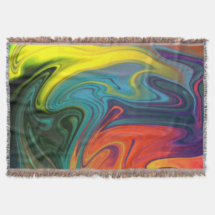 Trendy Bright Neon Orange Red Blue Gelb Decke
