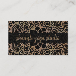 Trendy Bronze Mandala Beruflich Visitenkarte