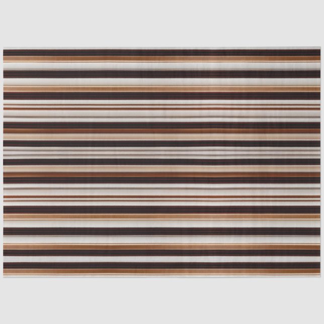 Trendy Brown White Luxury Linen Texture Collection Seidenpapier (Vorderseite)