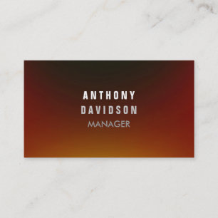 Trendy Browny Red Gray Stylish Business Card Visitenkarte