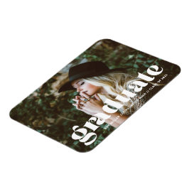 Trendy Bubbly Abschluss Flexible Foto Magnet