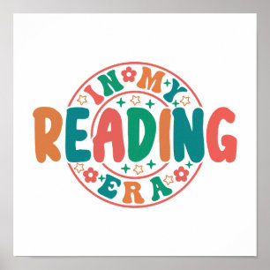 Trendy Bücherliebhaber "In meiner Lesepoche" Aufkl Poster