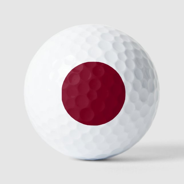 Trendy Burgundy Solid Color Golfball (Vorderseite)