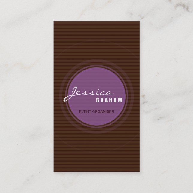 TRENDY BUSINESS CARD :: strahlt 7P aus Visitenkarte (Vorderseite)