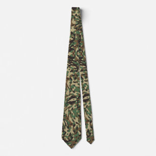 Trendy Camouflage Green Krawatte
