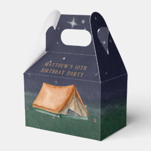 Trendy Campout Sleepover Boy Geburtstagsparty Geschenkschachtel