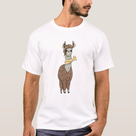 Trendy Cartoon Llama - Stilvoll T-Shirt