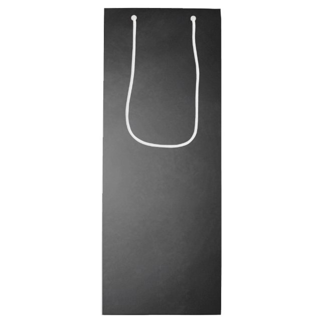 Trendy Chalkboard Vignette Geschenktüte Für Weinflaschen (Vorderseite)