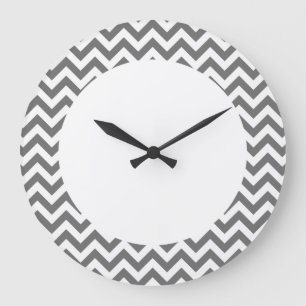 Trendy Chevron Wall Clock Große Wanduhr