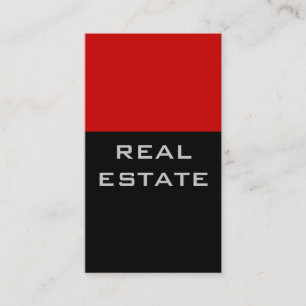 Trendy Chic Black Strip Agent Business Card Visitenkarte