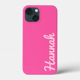 Trendy Chic Hot Pink Personalisiert Name Case-Mate iPhone Hülle