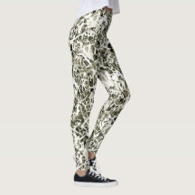 Trendy Chic Lavishly on Winter White Camouflage