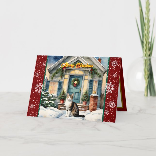Trendy Christmas Beautiful Holiday Collection Karte (Vorderseite)