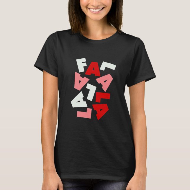 Trendy Christmas Falala Colorful T-Shirt (Vorderseite)