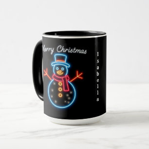 Trendy Christmas Neon Holiday Collection Tasse