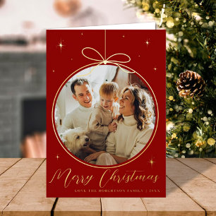 Trendy Christmas Ornament Foto Frame Real