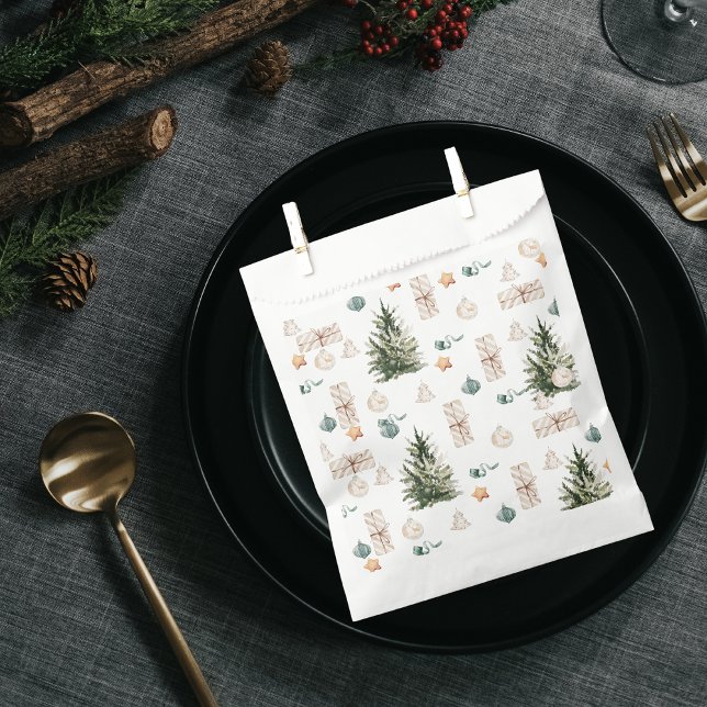 Trendy Christmas Pattern | Wasserfarbe Geschenktütchen (Von Creator hochgeladen)