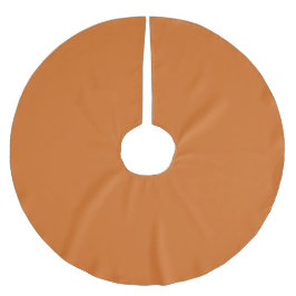 Trendy Cinnamon Solid Color | Klassisch | elegant Polyester Weihnachtsbaumdecke