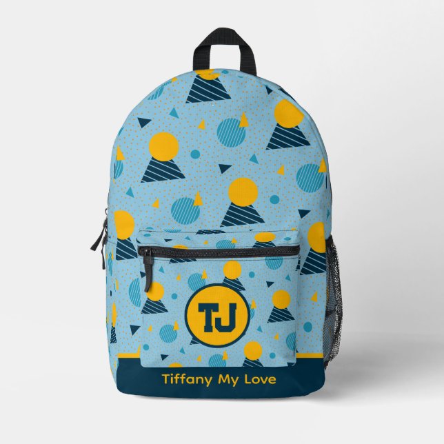 Trendy Coach Travel Gemustert Backpack Bedruckter Rucksack (Vorderseite)
