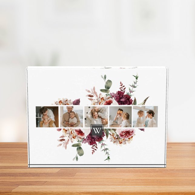 Trendy Collage Family Foto Farbige Blume Geschenk (Von Creator hochgeladen)