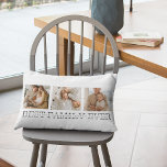 Trendy Collage Foto & Beste Familie je Bestes Gesc Lendenkissen<br><div class="desc">Das trendy Collage Foto & Best Family Jeden Text Geschenk! Dieses einzigartige und personalisierte Geschenk verbindet die Schönheit eines Collage Fotos mit einer herzlichen Botschaft, um Ihre Familie zu feiern und eine bleibende Erinnerung zu schaffen. Das Collage Foto besticht durch eine Sammlung von Familienmomenten, die Sie in einem modernen und...</div>