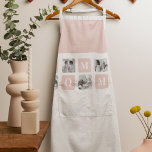 Trendy Collage Photo & Pastel Pink Best Mommy Gift Schürze<br><div class="desc">A trendy collage photo and pastel pink gift set would make the perfect gift for any mom who loves to capture memories and display them in a beautiful way. The collage photo can be personalized with a selection of her favorite pictures, creating a stunning visual display of cherished moments. The...</div>