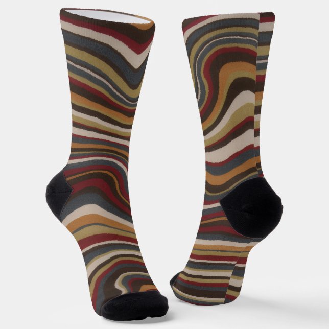 Trendy Colorful Patterned  Socken (Gewinkelt)