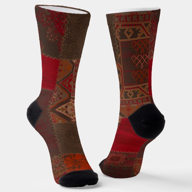 Trendy Colorful Patterned  Socks Socken (Gewinkelt)