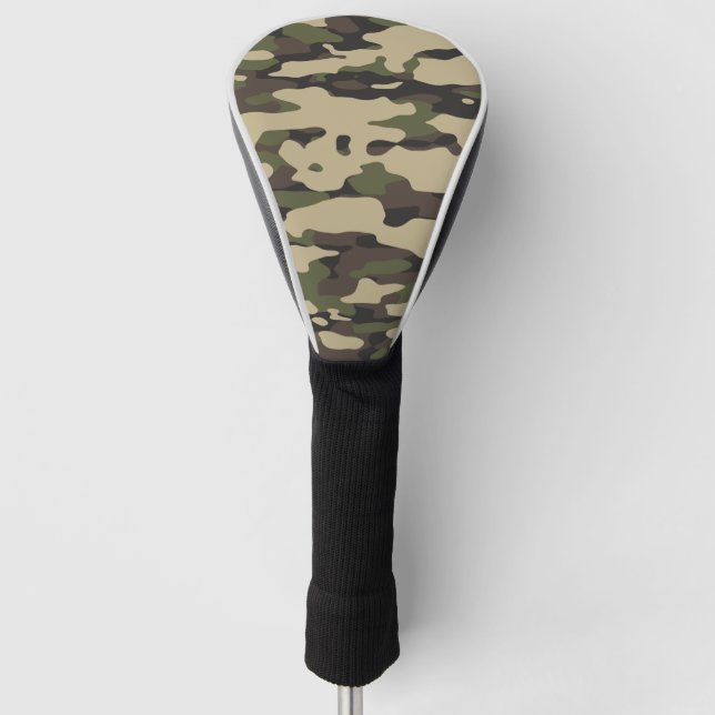 Trendy Colors Camouflage Abstraktes Muster Golf Headcover (Vorderseite)