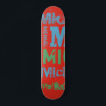 Trendy Colorways Typografie Word Cloud Skateboard<br><div class="desc">Designerskateboard in Rot-, Normal- und Hellgrün-Tönen. Der Effekt dieses trendigen, auf Straßentext basierenden Designs hängt von der Länge Ihres Namens ab. Wählen Sie "Klicken, um weiter anzupassen" am unteren Ende der "Personalisieren Sie diese Vorlage", um das gewollt Aussehen zu erhalten. Sie können den Hintergrund und/oder Text auch beliebig gewollt Farbe...</div>