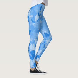 Trendy & Comfy Styles - Blauer Herzschlag Mode Leggings