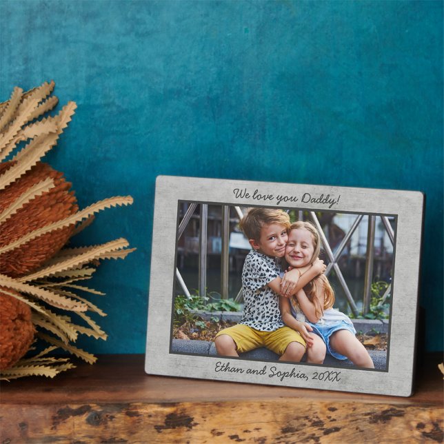 Trendy Concrete Personalisiert Name Foto Plaque Fotoplatte (Von Creator hochgeladen)