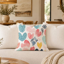Trendy Contemporary Art Decorative Throw Pillow