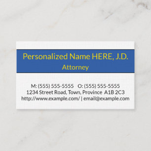 Trendy & Contemporary Attorney Business Card Visitenkarte