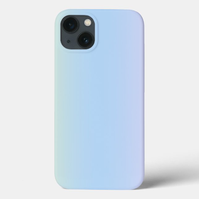 Trendy Contemporary Light Blue Case-Mate iPhone Hülle (Rückseite)