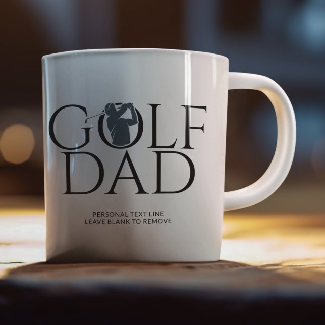 Trendy Cool "GOLF VATER" Navy Blue Kaffeetasse (Von Creator hochgeladen)