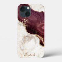 Trendy Cool Marble, Burgund Gold