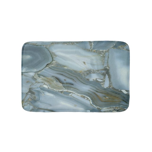 Trendy Cool Marble Pattern Badematte (Vorderseite)