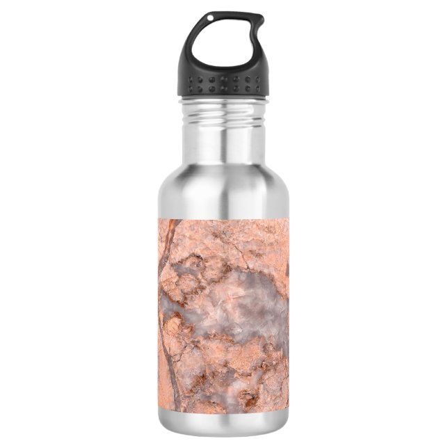 Trendy Cool Marble Stone Texture Edelstahlflasche (Vorderseite)