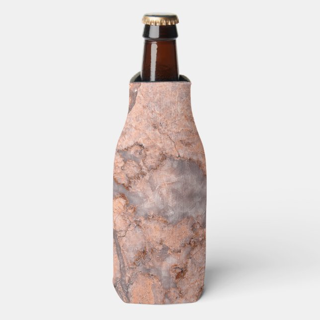 Trendy Cool Marble Stone Texture Flaschenkühler (Flaschenvorderseite)