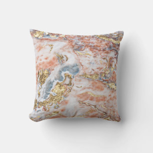 Trendy Cool Ombre Marble Stone Texture Kissen