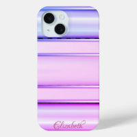 Trendy Cool Streifen Lila