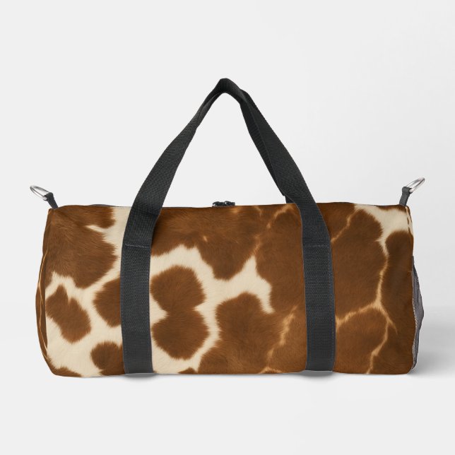 Trendy Cow Faux Leather Elegant Collection Duffle Bag (Vorderseite)